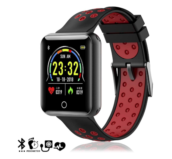 Smart wristband, Bluetooth 4.0, red/black